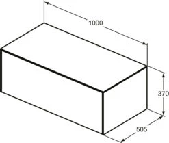 Ideal Standard Conca Waschtisch-Unterschrank T4313Y6 Ohne Ausschnitt, 1 Auszug, 100x50,5x37 Cm, Eiche Hell Furnier -Badezimmerbedarf Geschäft Ideal Standard Conca Waschtisch Unterschrank T4313Y6 ohne Ausschnitt 1 Auszug 100x505x37 cm Eiche hell Furnier 5