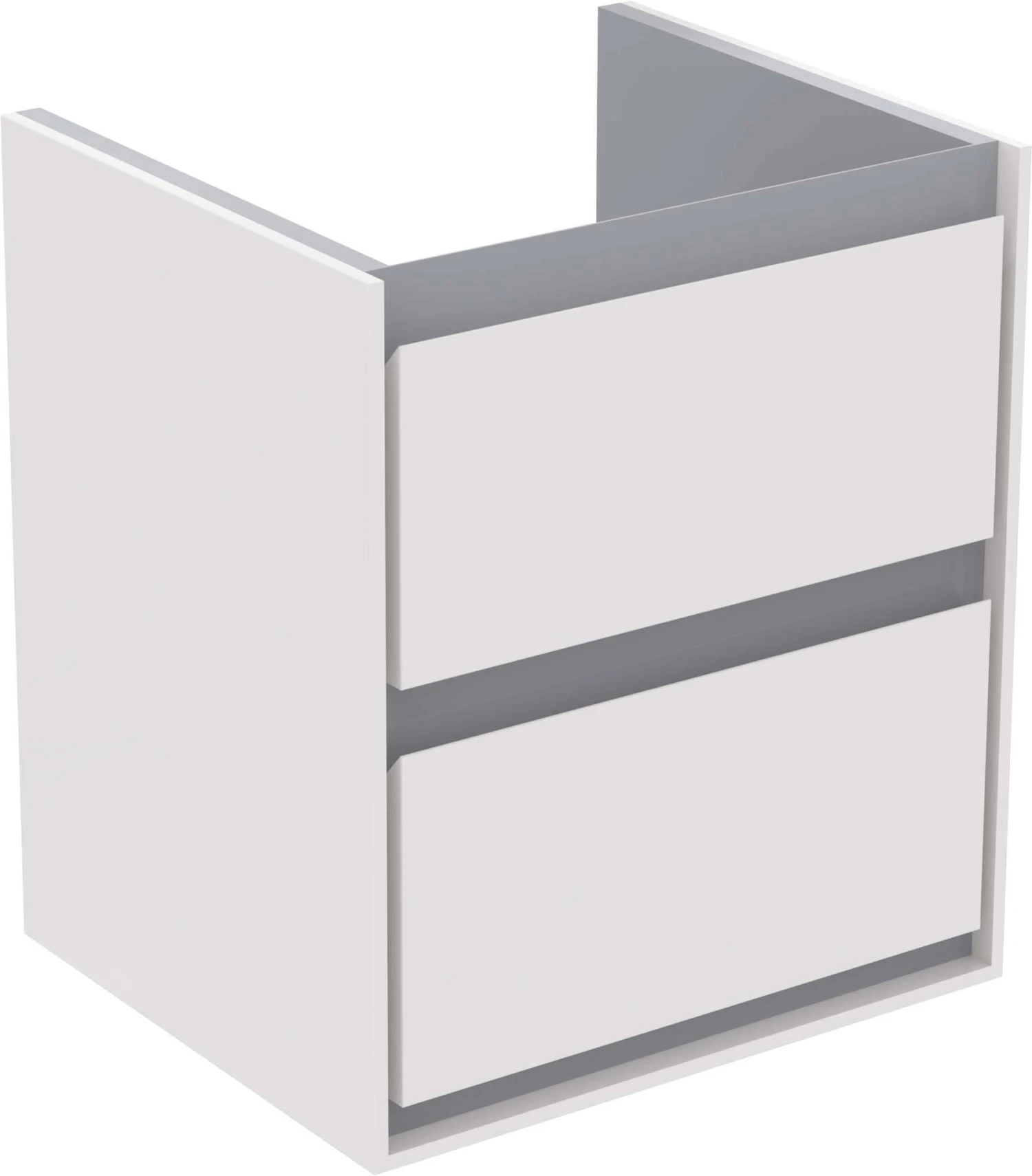 Ideal Standard Connect Air Waschtischunterschrank E1608KN 2 Auszüge, 430x517x402mm, Weiß Glänzend/hellgrau Matt 3 Ideal Standard Connect Air Waschtischunterschrank E1608KN 2 Auszüge, 430x517x402mm, Weiß Glänzend/hellgrau Matt