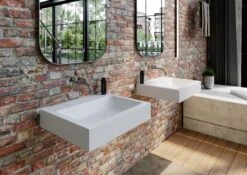 Kaldewei Cono Wandwaschtisch 902606003001 3090, 90x50x12cm, Weiss Perl-Effekt, Ohne Hahnloch -Badezimmerbedarf Geschäft Kaldewei Cono Wandwaschtisch 902606003001 3090 90x50x12cm weiss Perl Effekt ohne Hahnloch 2