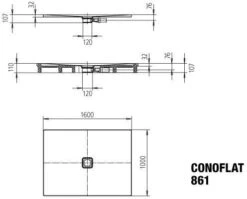Kaldewei Conoflat Duschfläche 467700013001 100 X 160 Cm, Weiss, Mit Perl-Effekt -Badezimmerbedarf Geschäft Kaldewei Conoflat Duschflaeche 467700013001 100 x 160 cm weiss mit Perl Effekt 6