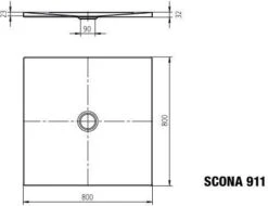 Kaldewei Scona Duschwanne 491130020231 80x80x2,3cm, Vollantislip, Pergamon -Badezimmerbedarf Geschäft Kaldewei Scona Duschwanne 491130020231 80x80x23cm Vollantislip pergamon 4