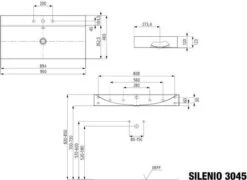 Kaldewei Silenio Wand-Waschtisch 904406303001 3045, 90 X 46 X 12 Cm, Weiß Perl-Effekt, Ohne Überlauf, Mit Hahnloch -Badezimmerbedarf Geschäft Kaldewei Silenio Wand Waschtisch 904406303001 3045 90 x 46 x 12 cm weiss Perl Effekt ohne Ueberlauf mit Hahnloch 2
