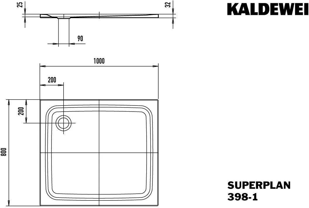 Kaldewei Superplan Duschwanne 447200010001 100 X 80 X 2,5 Cm, Weiss, 398-1 9 Kaldewei Superplan Duschwanne 447200010001 100 X 80 X 2,5 Cm, Weiss, 398-1 – Bild 7