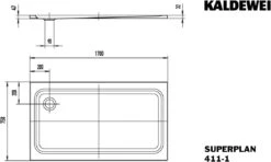 Kaldewei Superplan Xxl Duschwanne 431100013231 75x170x4,7cm, Perl-Effekt, Pergamon -Badezimmerbedarf Geschäft Kaldewei Superplan xxl Duschwanne 431100013231 75x170x47cm Perl Effekt pergamon 6