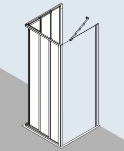 Kermi Eckeinstieg Ibiza 2000 ED3 08020 80x200 Cm -Badezimmerbedarf Geschäft Kermi Eckeinstieg Ibiza 2000 ED3 08020 80x200 cm 2