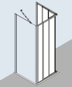Kermi Eckeinstieg Ibiza 2000 ED3 08020 80x200 Cm -Badezimmerbedarf Geschäft Kermi Eckeinstieg Ibiza 2000 ED3 08020 80x200 cm 3
