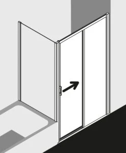 Kermi Liga Gleittür 2-tlg. Bodenfrei Mit Festfeld LID2R120201AK 116-121x200cm, Silber Mattglanz, ESG Klar, Rechts, Auf Duschwanne -Badezimmerbedarf Geschäft Kermi Liga Gleittuer 2 tlg. bodenfrei mit Festfeld LID2R120201AK 116 121x200cm silber mattglanz ESG klar rechts auf Duschwanne 6