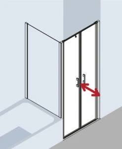 Kermi Liga Pendeltür In Nische LIPTD070201AK 70x200cm, Silber Mattglanz, ESG Klar, Auf Duschwanne -Badezimmerbedarf Geschäft Kermi Liga Pendeltuer in Nische LIPTD070201AK 70x200cm silber mattglanz ESG klar auf Duschwanne 7