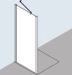 Kermi Liga Seitenwand LITWD123181PK 123x185cm, Silber Mattglanz, ESG Klar Clean, Auf Duschplatz -Badezimmerbedarf Geschäft Kermi Liga Seitenwand LITWD123181PK 123x185cm silber mattglanz ESG klar Clean auf Duschplatz 4