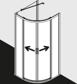 Kermi Liga Viertelkreis-Gleittür Bodenfrei Mit 2 Festfeldern LIC50090201PK 90x200cm, Silber Mattglanz, ESG Klar Clean 11 Kermi Liga Viertelkreis-Gleittür Bodenfrei Mit 2 Festfeldern LIC50090201PK 90x200cm, Silber Mattglanz, ESG Klar Clean -Badezimmerbedarf Geschäft Kermi Liga Viertelkreis Gleittuer bodenfrei mit 2 Festfeldern LIC50090201PK 90x200cm silber mattglanz ESG klar Clean 3