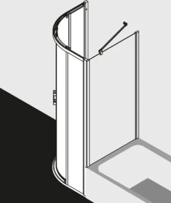 Kermi Liga Viertelkreis-Gleittür Bodenfrei Mit 2 Festfeldern LIC50090201PK 90x200cm, Silber Mattglanz, ESG Klar Clean 12 Kermi Liga Viertelkreis-Gleittür Bodenfrei Mit 2 Festfeldern LIC50090201PK 90x200cm, Silber Mattglanz, ESG Klar Clean -Badezimmerbedarf Geschäft Kermi Liga Viertelkreis Gleittuer bodenfrei mit 2 Festfeldern LIC50090201PK 90x200cm silber mattglanz ESG klar Clean 4