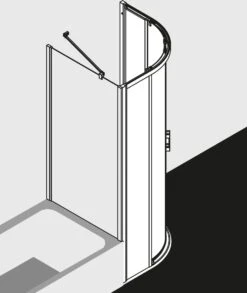 Kermi Liga Viertelkreis-Gleittür Bodenfrei Mit 2 Festfeldern LIC50090201PK 90x200cm, Silber Mattglanz, ESG Klar Clean 13 Kermi Liga Viertelkreis-Gleittür Bodenfrei Mit 2 Festfeldern LIC50090201PK 90x200cm, Silber Mattglanz, ESG Klar Clean -Badezimmerbedarf Geschäft Kermi Liga Viertelkreis Gleittuer bodenfrei mit 2 Festfeldern LIC50090201PK 90x200cm silber mattglanz ESG klar Clean 5