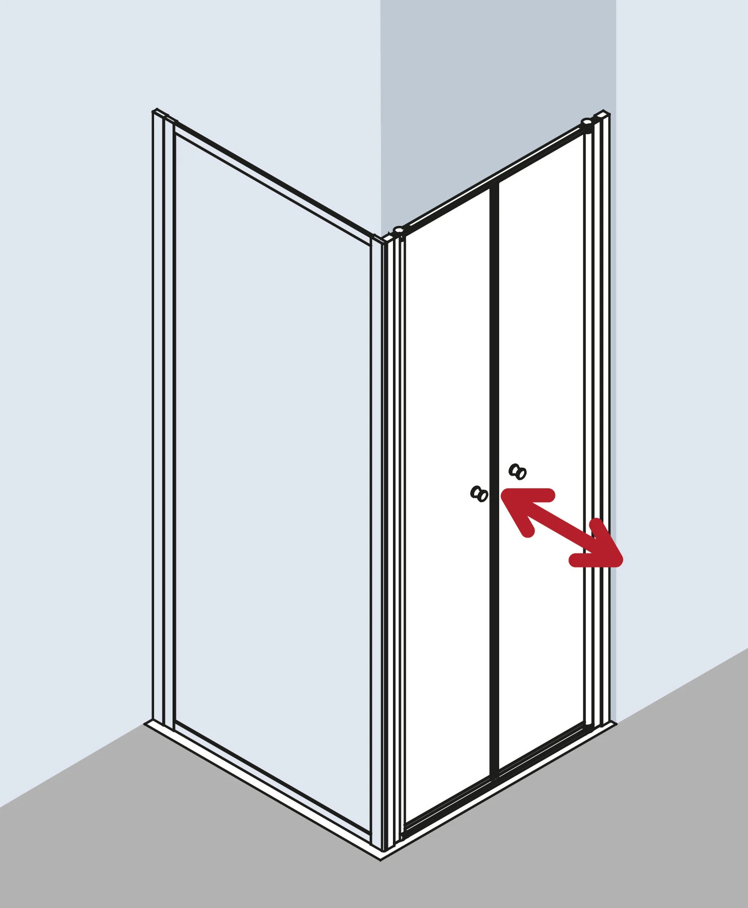 Kermi Nova 2000 Pendeltür N2PTD0801811K 80 X 185 Cm, Silber Mattglanz, Kerolan Fontana 5 Kermi Nova 2000 Pendeltür N2PTD0801811K 80 X 185 Cm, Silber Mattglanz, Kerolan Fontana – Bild 3