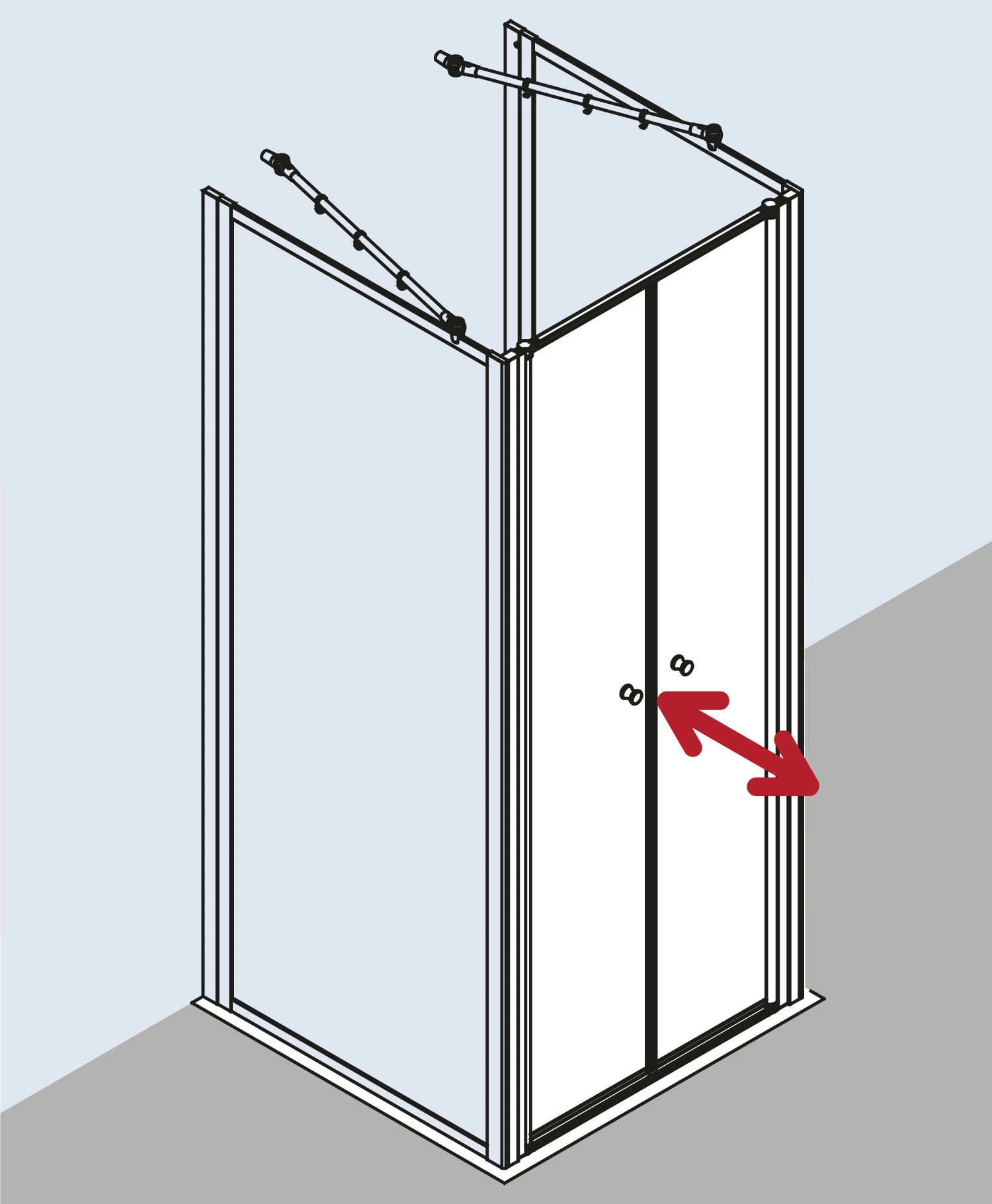 Kermi Nova 2000 Pendeltür N2PTD0801811K 80 X 185 Cm, Silber Mattglanz, Kerolan Fontana 7 Kermi Nova 2000 Pendeltür N2PTD0801811K 80 X 185 Cm, Silber Mattglanz, Kerolan Fontana – Bild 5