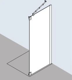 Kermi Pasa XP Seitenwand F Pendeltür 1-fl. Und Festfeld PXTFL07520VAK 75x200cm, Silber Hochglanz, ESG Klar, Links, Auf Duschwanne -Badezimmerbedarf Geschäft Kermi Pasa XP Seitenwand f Pendeltuer 1 fl. und Festfeld PXTFL07520VAK 75x200cm silber hochglanz ESG klar links auf Duschwanne 3
