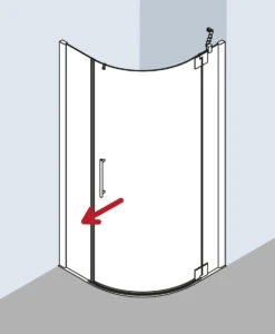 Kermi Pasa XP Viertelkreis-Schwingtür PX55LV7220VPK 120x90x200cm, Radius 55cm, Silber Hochglanz, ESG Klar Clean, Links -Badezimmerbedarf Geschäft Kermi Pasa XP Viertelkreis Schwingtuer PX55LV7220VPK 120x90x200cm Radius 55cm silber hochglanz ESG klar Clean links 2