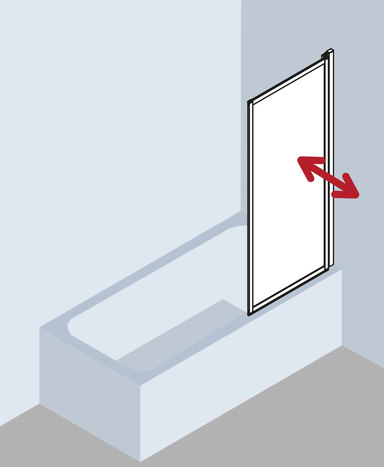 Kermi Vario 2000 Faltwand 1-flügelig V2FW1070142YK 75,1-76,7x140cm, Weiß, ESG SR Opaco Clean 6 Kermi Vario 2000 Faltwand 1-flügelig V2FW1070142YK 75,1-76,7x140cm, Weiß, ESG SR Opaco Clean – Bild 4