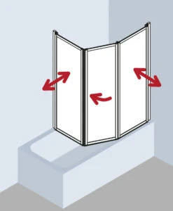 Kermi Vario 2000 Faltwand 2-/1-flügelig V2TS2075142UK 74-76,3x140cm, Weiß, ESG SR Opaco 11 Kermi Vario 2000 Faltwand 2-/1-flügelig V2TS2075142UK 74-76,3x140cm, Weiß, ESG SR Opaco -Badezimmerbedarf Geschäft Kermi Vario 2000 Faltwand 2 1 fluegelig V2TS2075142UK 74 763x140cm weiss ESG SR Opaco 3