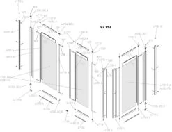 Kermi Vario 2000 Faltwand 2-/1-flügelig V2TS2075142UK 74-76,3x140cm, Weiß, ESG SR Opaco 13 Kermi Vario 2000 Faltwand 2-/1-flügelig V2TS2075142UK 74-76,3x140cm, Weiß, ESG SR Opaco -Badezimmerbedarf Geschäft Kermi Vario 2000 Faltwand 2 1 fluegelig V2TS2075142UK 74 763x140cm weiss ESG SR Opaco 5