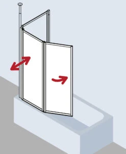 Kermi Vario 2000 Faltwand 2-flügelig V2FW20601422K 115,1-116,7x140cm, Weiß, Kerolan Perl 19 Kermi Vario 2000 Faltwand 2-flügelig V2FW20601422K 115,1-116,7x140cm, Weiß, Kerolan Perl -Badezimmerbedarf Geschäft Kermi Vario 2000 Faltwand 2 fluegelig V2FW20601422K 1151 1167x140cm weiss Kerolan Perl 7