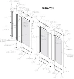 Kermi Vario 2000 Faltwand 3-tlg. V2FW30701422K 78,5-81,8x140cm, Weiß, Kerolan Perl 9 Kermi Vario 2000 Faltwand 3-tlg. V2FW30701422K 78,5-81,8x140cm, Weiß, Kerolan Perl -Badezimmerbedarf Geschäft Kermi Vario 2000 Faltwand 3 tlg. V2FW30701422K 785 818x140cm weiss Kerolan Perl 3