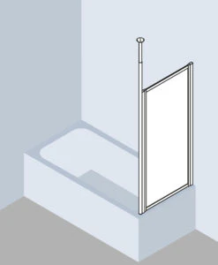 Kermi Vario 2000 Seitenwand V2TWD075142YK 66,4-69,6x140cm, Weiß, ESG SR Opaco Clean -Badezimmerbedarf Geschäft Kermi Vario 2000 Seitenwand V2TWD075142YK 664 696x140cm weiss ESG SR Opaco Clean 2