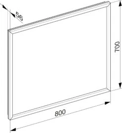 Keuco Edition 90 Kristallspiegel 19095012500 800x700x56mm, Mit Umlaufenden Rahmen, Verchromt -Badezimmerbedarf Geschäft Keuco Edition 90 Kristallspiegel 19095012500 800x700x56mm mit umlaufenden Rahmen verchromt 2