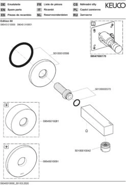 Keuco Edition 90 Wanneneinlauf 59045010001 Ausladung 201mm, Verchromt -Badezimmerbedarf Geschäft Keuco Edition 90 Wanneneinlauf 59045010001 Ausladung 201mm verchromt 2