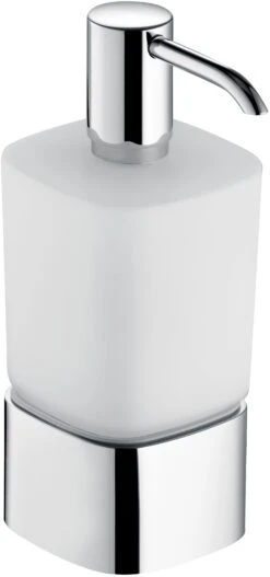 Keuco Lotionsspender Elegance 11654019001 Chrom, Opalglas Mattiert, Tischmodell