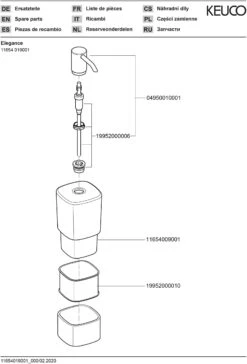 Keuco Lotionsspender Elegance 11654019001 Chrom, Opalglas Mattiert, Tischmodell -Badezimmerbedarf Geschäft Keuco Lotionsspender Elegance 11654019001 chrom Opalglas mattiert Tischmodell 4