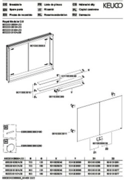 Keuco Royal Modular 2.0 Spiegelschrank 800200100000000 1000 X 700 X 120 Mm, Ohne Steckdose, Wandeinbau, 2-türig 7 Keuco Royal Modular 2.0 Spiegelschrank 800200100000000 1000 X 700 X 120 Mm, Ohne Steckdose, Wandeinbau, 2-türig -Badezimmerbedarf Geschäft Keuco Royal Modular 2.0 Spiegelschrank 800200100000000 1000 x 700 x 120 mm ohne Steckdose Wandeinbau 2 tuerig 2