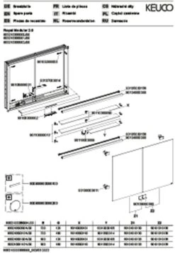 Keuco Royal Modular 2.0 Spiegelschrank 800210000100000 1050 X 700 X 160 Mm, Ohne Steckdose, Wandeinbau, 2-türig -Badezimmerbedarf Geschäft Keuco Royal Modular 2.0 Spiegelschrank 800210000100000 1050 x 700 x 160 mm ohne Steckdose Wandeinbau 2 tuerig 2