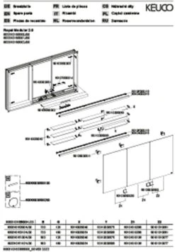 Keuco Royal Modular 2.0 Spiegelschrank 800310150100000 1500 X 700 X 160 Mm, Ohne Steckdose, Wandeinbau, 3-türig -Badezimmerbedarf Geschäft Keuco Royal Modular 2.0 Spiegelschrank 800310150100000 1500 x 700 x 160 mm ohne Steckdose Wandeinbau 3 tuerig 2