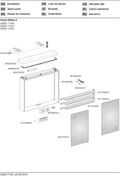 Keuco Royal Reflex.2 Spiegelschrank 24203171301 800x700x150mm, 2 Drehtüren, Beleuchtet -Badezimmerbedarf Geschäft Keuco Royal Reflex.2 Spiegelschrank 24203171301 800x700x150mm 2 Drehtueren beleuchtet 2