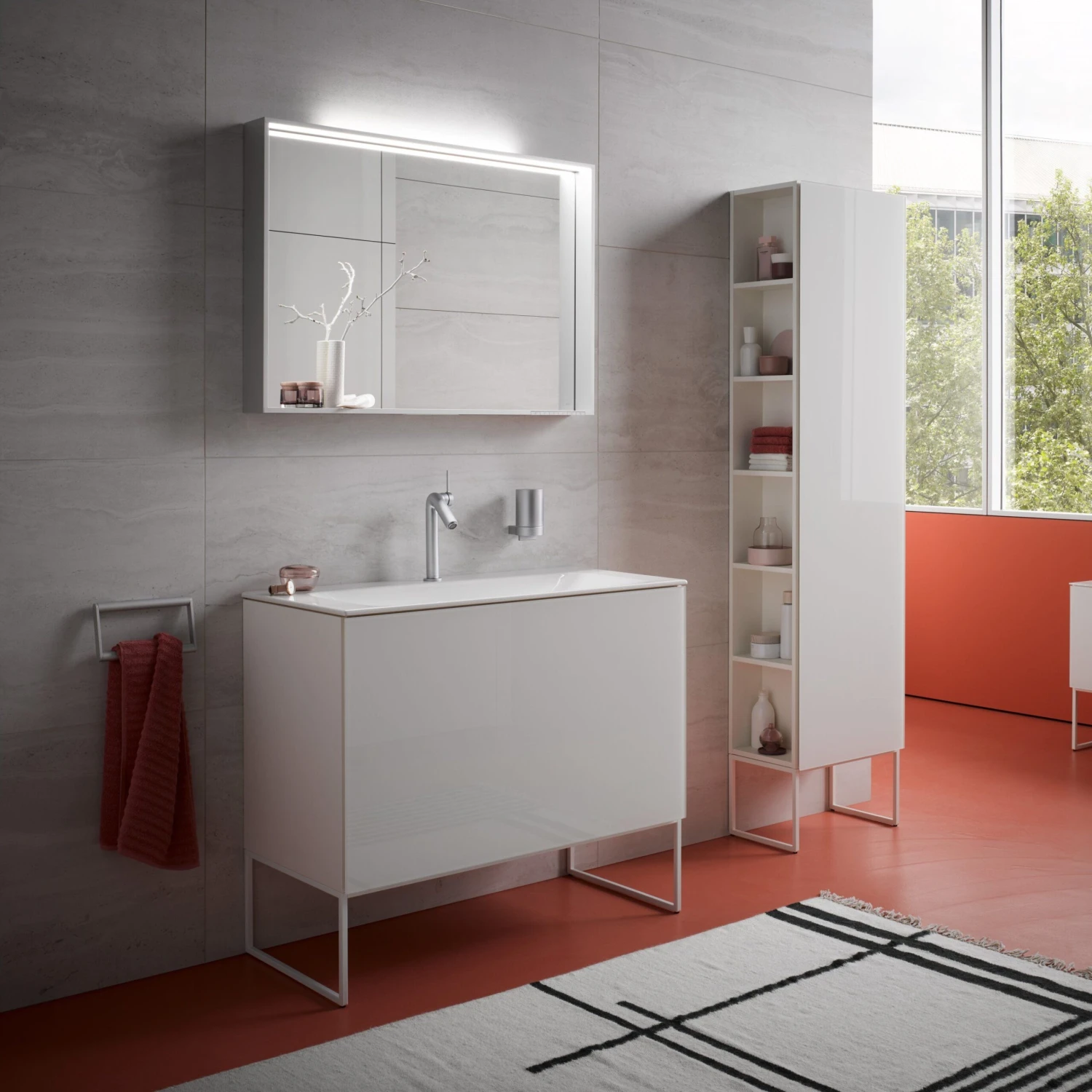 Keuco X-Line Lichtspiegel 33296303500 Beleuchtet, Weiss, 1200x700x105mm 4 Keuco X-Line Lichtspiegel 33296303500 Beleuchtet, Weiss, 1200x700x105mm – Bild 2