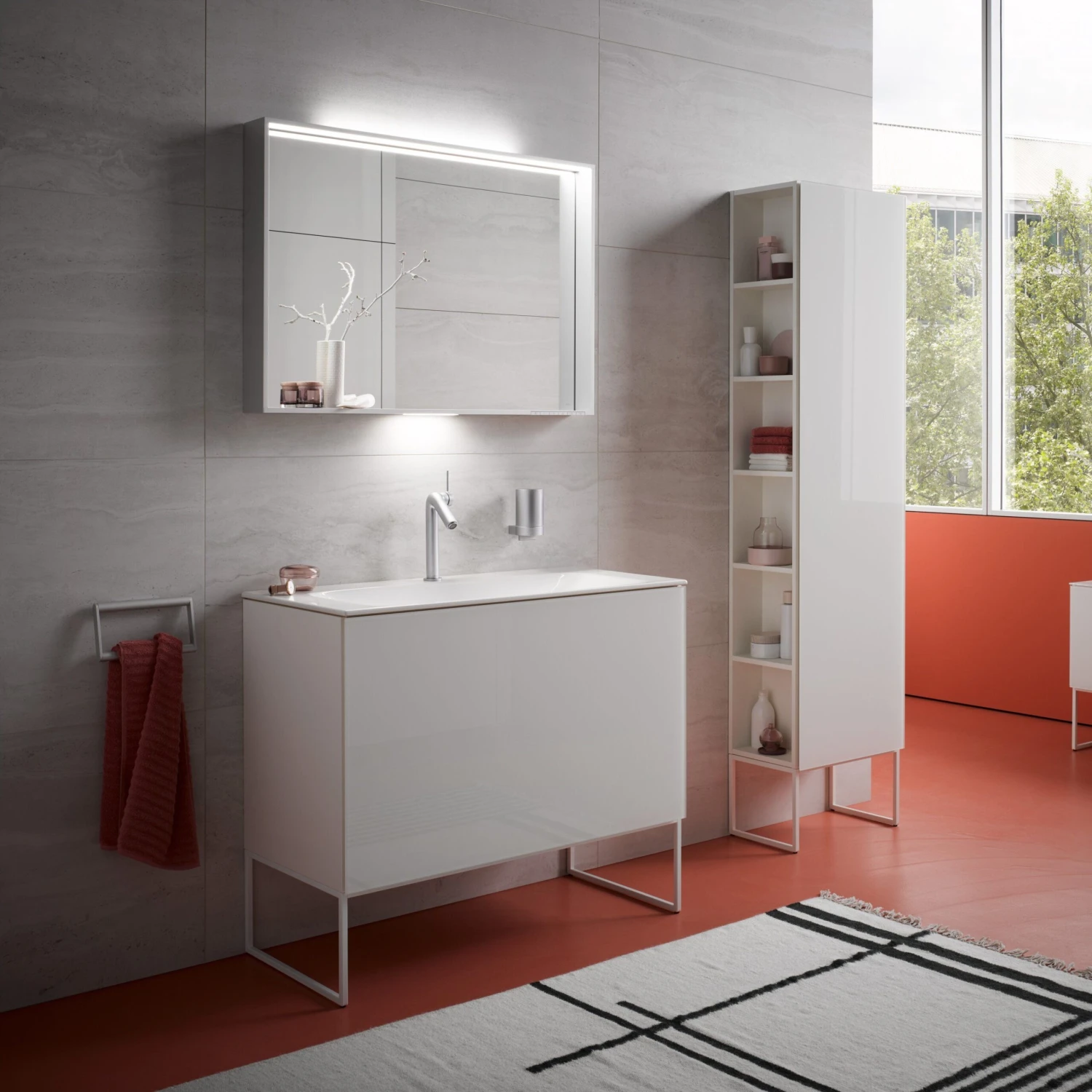 Keuco X-Line Lichtspiegel 33296303500 Beleuchtet, Weiss, 1200x700x105mm 5 Keuco X-Line Lichtspiegel 33296303500 Beleuchtet, Weiss, 1200x700x105mm – Bild 3