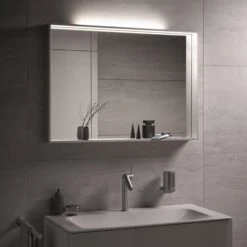 Keuco X-Line Lichtspiegel 33298293000, Inox, 1000x700x105mm, LED-Beleuchtung Und Spiegelheizung -Badezimmerbedarf Geschäft Keuco X Line Lichtspiegel 33298293000 Inox 1000x700x105mm LED Beleuchtung und Spiegelheizung 2