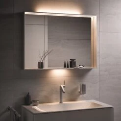 Keuco X-Line Lichtspiegel 33298293000, Inox, 1000x700x105mm, LED-Beleuchtung Und Spiegelheizung -Badezimmerbedarf Geschäft Keuco X Line Lichtspiegel 33298293000 Inox 1000x700x105mm LED Beleuchtung und Spiegelheizung 4