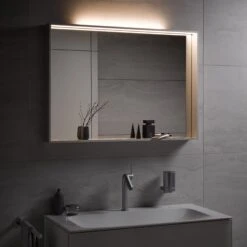 Keuco X-Line Lichtspiegel 33298293000, Inox, 1000x700x105mm, LED-Beleuchtung Und Spiegelheizung -Badezimmerbedarf Geschäft Keuco X Line Lichtspiegel 33298293000 Inox 1000x700x105mm LED Beleuchtung und Spiegelheizung 5