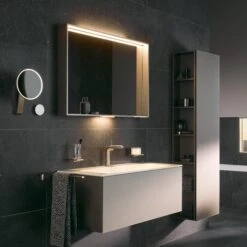 Keuco X-Line Lichtspiegel 33298293000, Inox, 1000x700x105mm, LED-Beleuchtung Und Spiegelheizung -Badezimmerbedarf Geschäft Keuco X Line Lichtspiegel 33298293000 Inox 1000x700x105mm LED Beleuchtung und Spiegelheizung 9