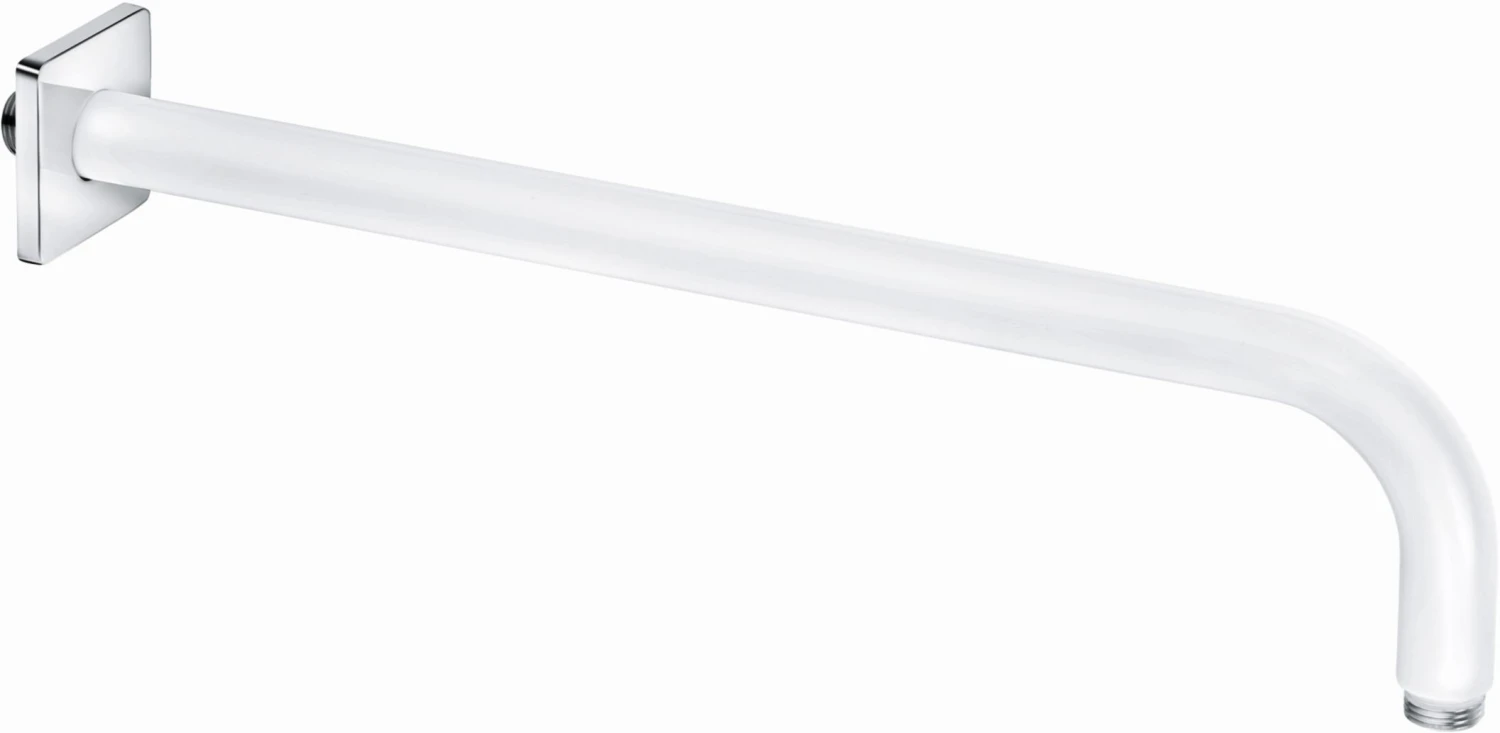 Kludi A-qa Brausearm 6653491-00 Ausladung 400mm, Weiß, DN 15, Mit Schubrosette 61x61mm 3 Kludi A-qa Brausearm 6653491-00 Ausladung 400mm, Weiß, DN 15, Mit Schubrosette 61x61mm