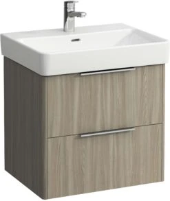 LAUFEN Pro S Waschtisch-Unterbau H4022321102621 57x44x53cm, 2 Schubladen, Ulme Hell