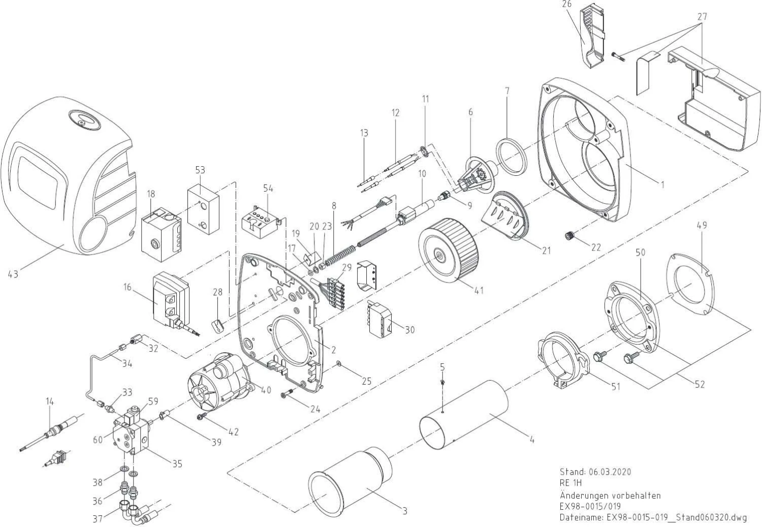 MHG Ölbrenner 95.20100-0540 RE 1.19 HK-0540, 15-19 KW, 1-stufig 4 MHG Ölbrenner 95.20100-0540 RE 1.19 HK-0540, 15-19 KW, 1-stufig – Bild 2