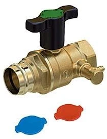 Opal Kugelhahn R851VY154 3/4"x22mm, Pressanschluss, Mit Flügelgriff