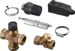 Oventrop Fußboden-Regel-Set 1144253 Bis 200 Qm, Mit Tri-D Dreiwege-Verteilventil