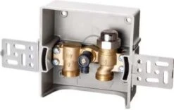 Oventrop Unibox Unterputzbox 1022726 Weiß, Zur Rücklauf-Absperrung