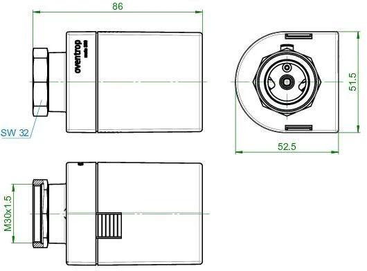 Oventrop Mote 320 Funk-Stellantrieb 1150665 Mit Bidirektionaler Funkkommunikation, Weiß 5 Oventrop Mote 320 Funk-Stellantrieb 1150665 Mit Bidirektionaler Funkkommunikation, Weiß – Bild 3