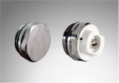 Purmo Delta Stopfenset AZ13DZ881012000 Aus Blind- Und Weißen Entlüftungsstopfen 1/2"