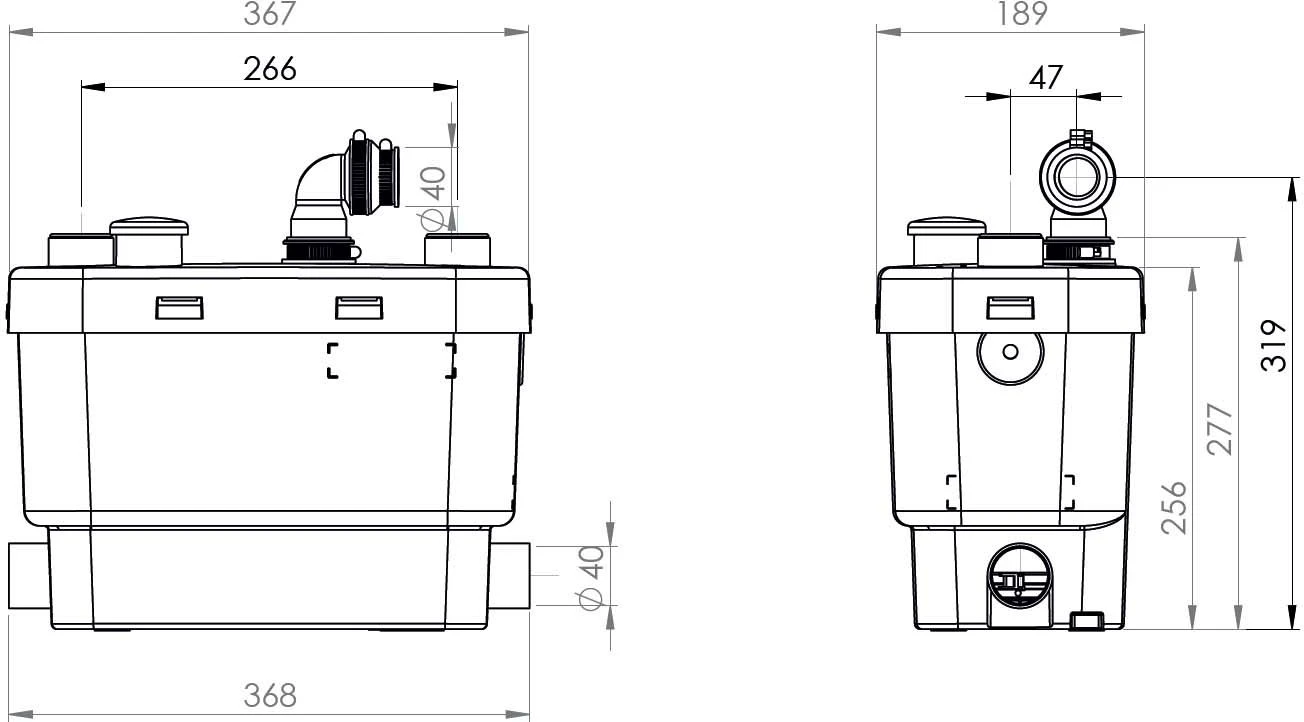 SFA SaniVite+ Schmutzwasserpumpe 0008P Weiß, Für Den Universellen Einsatz 5 SFA SaniVite+ Schmutzwasserpumpe 0008P Weiß, Für Den Universellen Einsatz – Bild 3