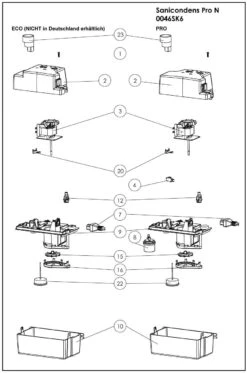 SFA Sanicondens Pro N Kondensatpumpe 0046SK6 Kühlregal, Klima, Heizkessel, Luftentfeuchter, Weiß -Badezimmerbedarf Geschäft SFA Sanicondens Pro N Kondensatpumpe 0046SK6 Kuehlregal Klima Heizkessel Luftentfeuchter weiss 3